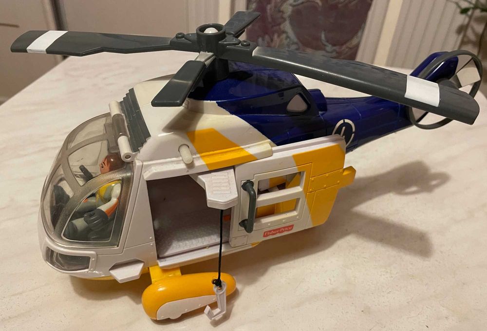 Fisher-Price Helicopter Ratunkowy z Wirującymi śmigłami