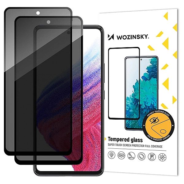 Szkło hartowane Wozinsky Privacy Glass prywatyzujące na Xiaomi Redmi N