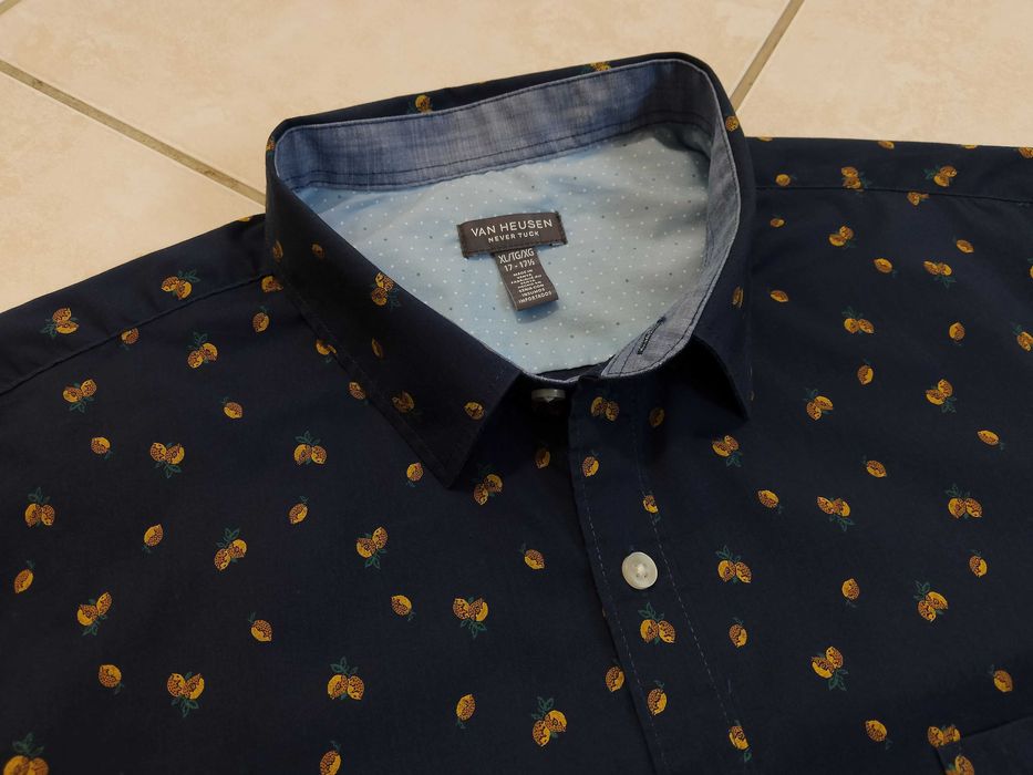VAN HEUSEN USA - NOWA! Koszula Męska krótki rękaw rozmiar XL
