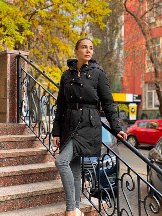 Пуховик/пуховое пальто /куртка Massimo Dutti ( Массимо Дутти) капюшон.