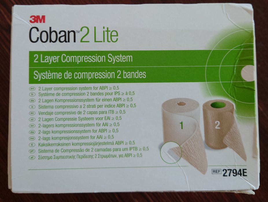 Dwuwarstwowy system uciskowy 3M Coban 2 Lite  na żylaki