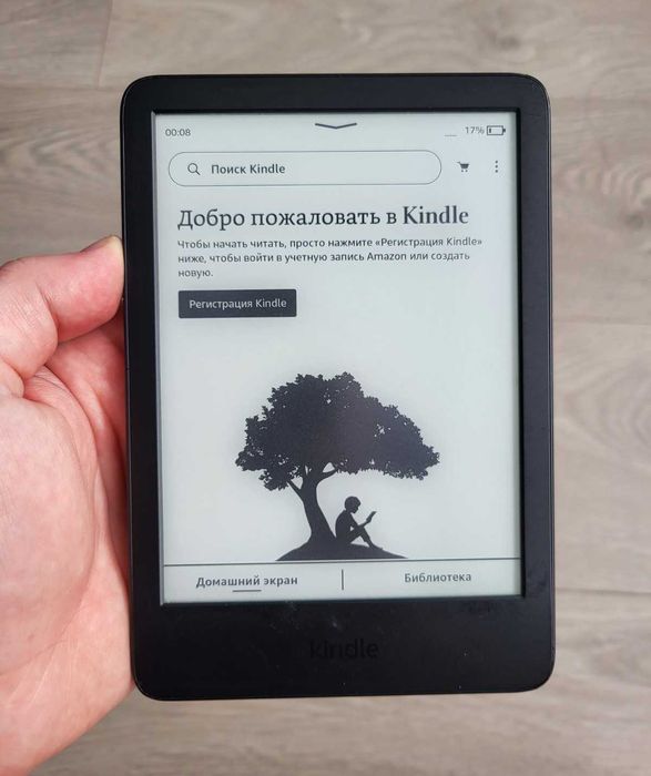 Електронна книга Amazon Kindle 11 th gen 16 Gb (2022) Black Refurbished, підсвітка, 6" E-Ink, Wi-Fi