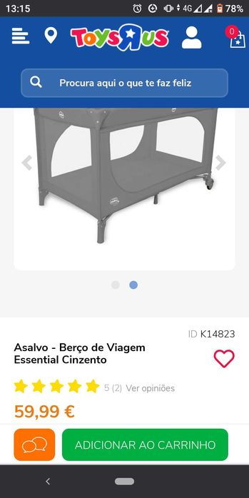 Parque e cama asalvo/ novo