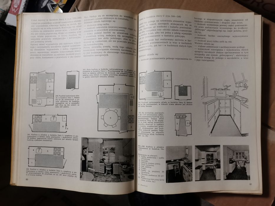 Zestaw książek o mieszkaniu. PRL