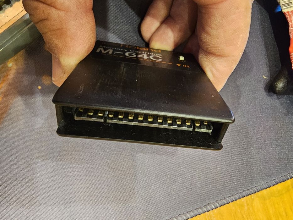 Cartucho de memória Roland M-64C, para AJ2, TR-727, TR-909, JX-8P, JX-10