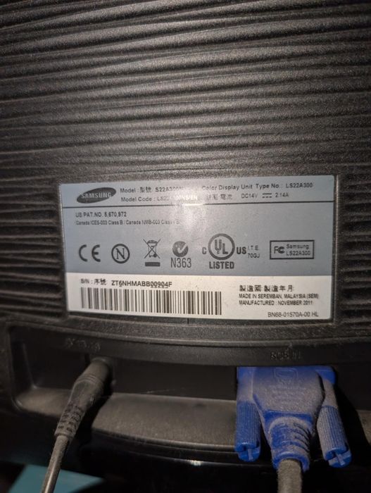 Komputer PC Ryzen 3 1200af GTX 750Ti zestaw monitor Samsung