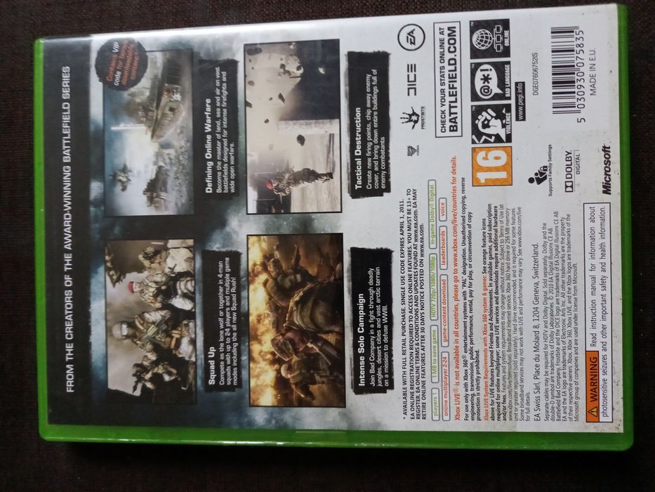 Gra Battlefield Bad Company 2 na konsolę xbox 360
