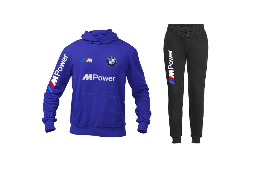 Fato de Treino BMW M Performance (Hoodie + Calça) | Feito à Mão