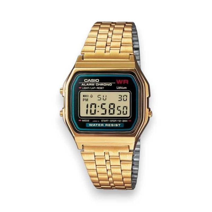 Zegarek Męski Casio A159WGEA-1EF – Złoty ze Stali, Retro Digital