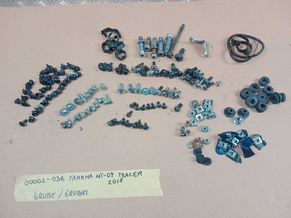 Yamaha MT-07 MT07 Tracer Śruby Śrubki 2018