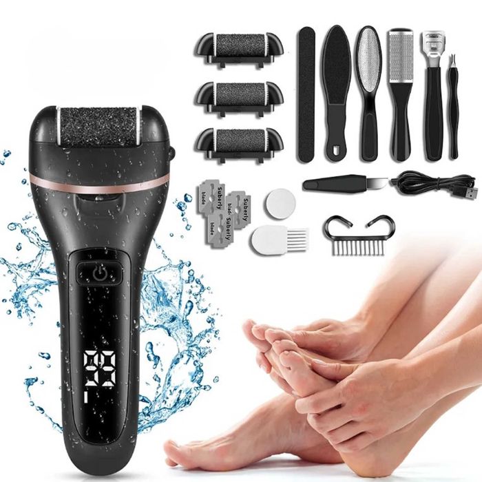 Pilnik Elektryczny Frezarka Tarka Do Pięt Stóp Pumeks Rolki USB Zestaw