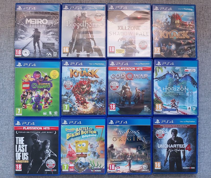 Gry ps4 Stan bardzo dobry . Pojedynczo również.