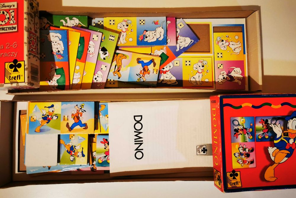 Gra Planszowa Trefl Disney Domino 101 dalmatyńczyków Kaczor Donald