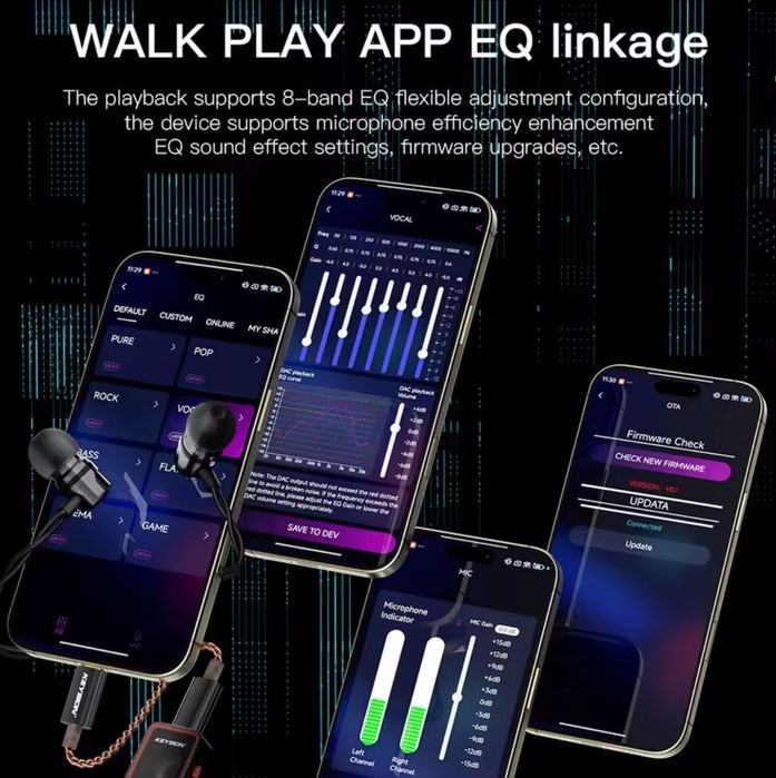 KEYSION Dual CS43198 ЦАП Підсилювач для навушників