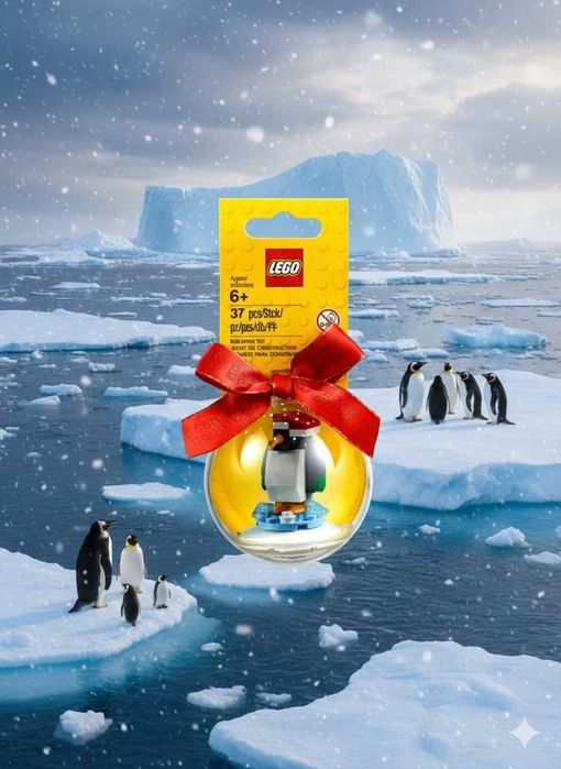 LEGO 853796 Świąteczna ozdoba z pingwinem Dobierz GRATIS