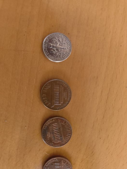 Dolar americano moedas várias