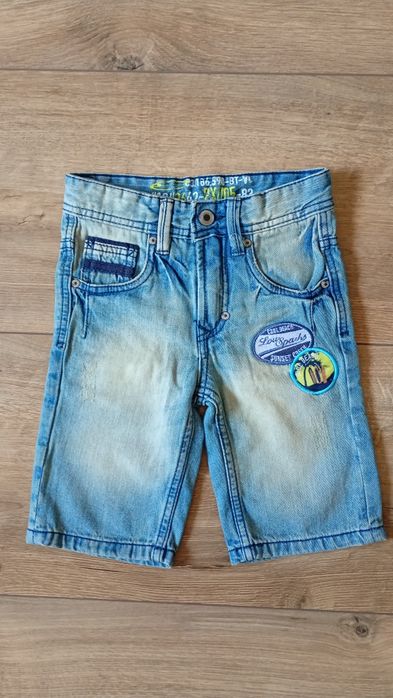 Spodenki jeans chłopięce roz 110