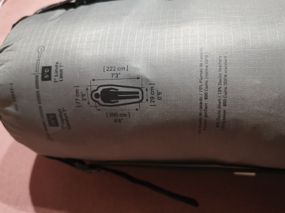 Śpiwór trekkingowy Forclaz MT900 10°C puchowy XL