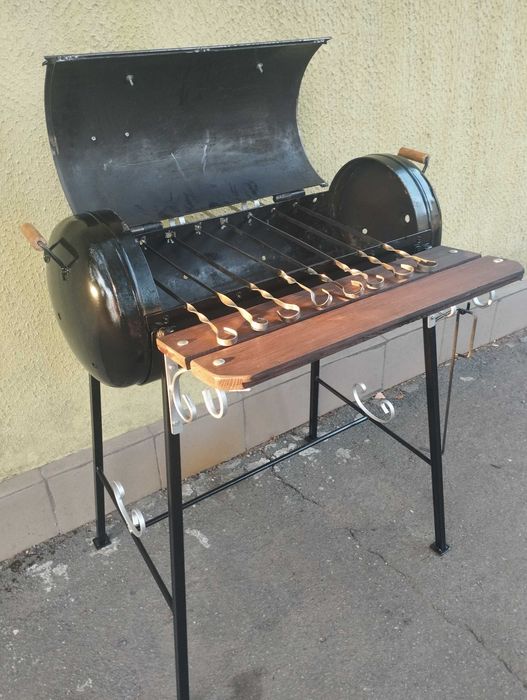 Мангал из газового балона.