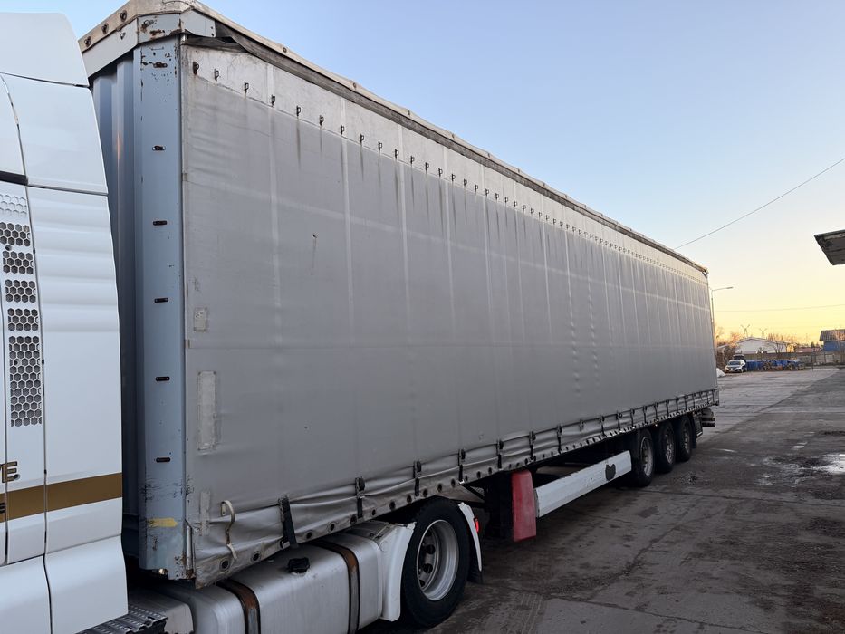 Naczepa Krone. Rok 2007-Osie Saf tarcza. Opony do jazdy. Mega