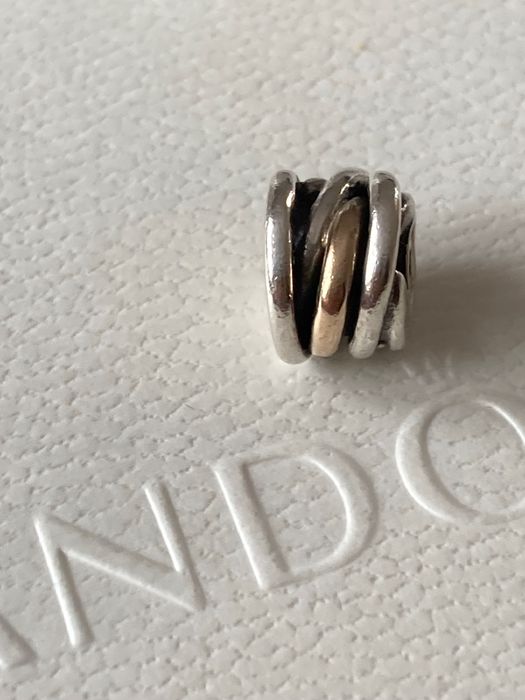 Pandora charms srebro i złoto