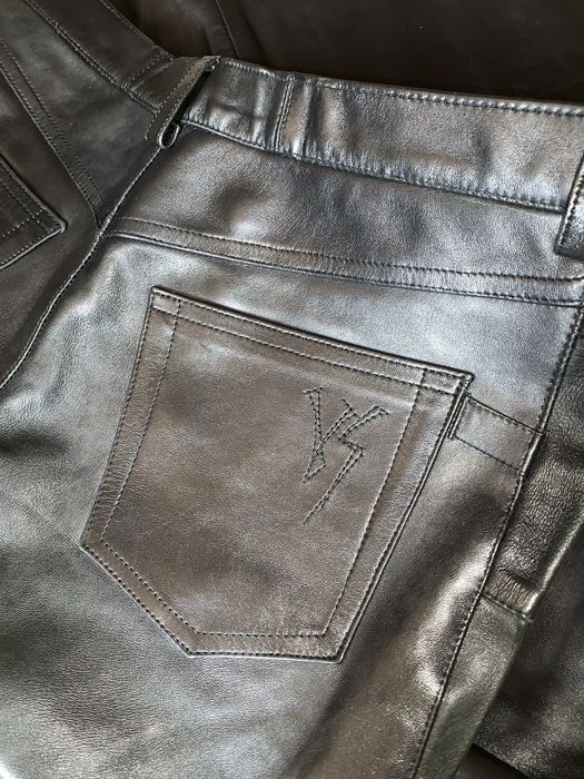 Брюки из натуральной кожи (телячья кожа)