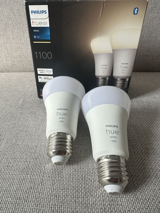 Philips hue 1100 White - dwie żarówki e27