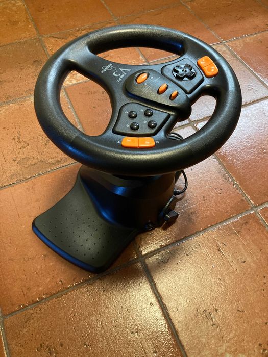 Interact V3FX Racing Wheel dreamcast volante e pedais