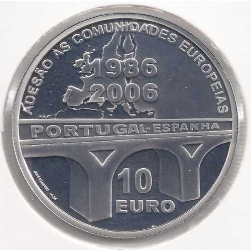 Moeda 10€ prata - Portugal 2006 - Comunidades Europeias