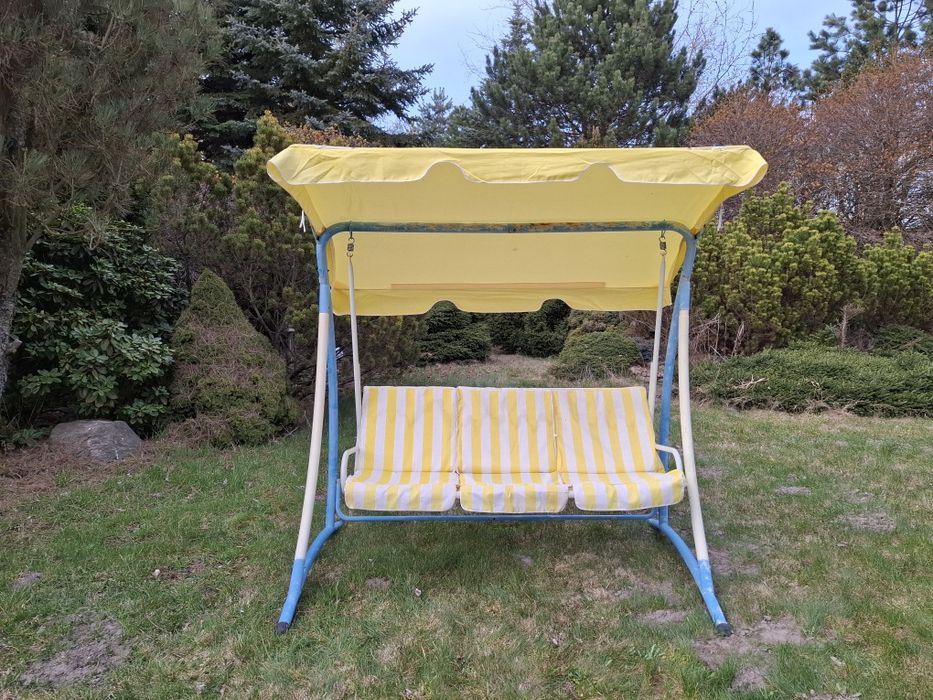 Huśtawka ogrodowa żółta