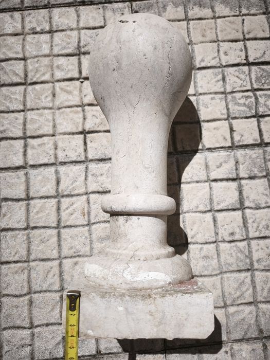 Lote de 10 Balaústres Antigos em Mármore Legítimo (36 cm)