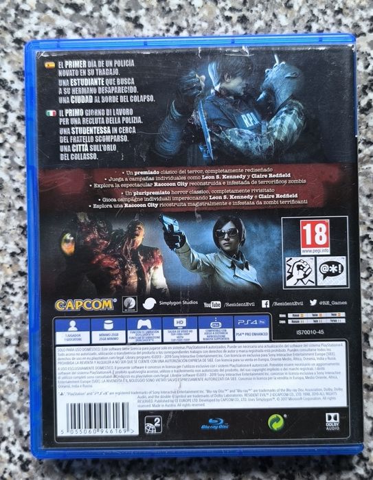 Resident evil 2 PlayStation 4