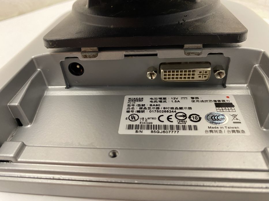 Монітор WINCOR NIXDORF BA90 9" / 12V-1.5A — 10 шт. в наявності