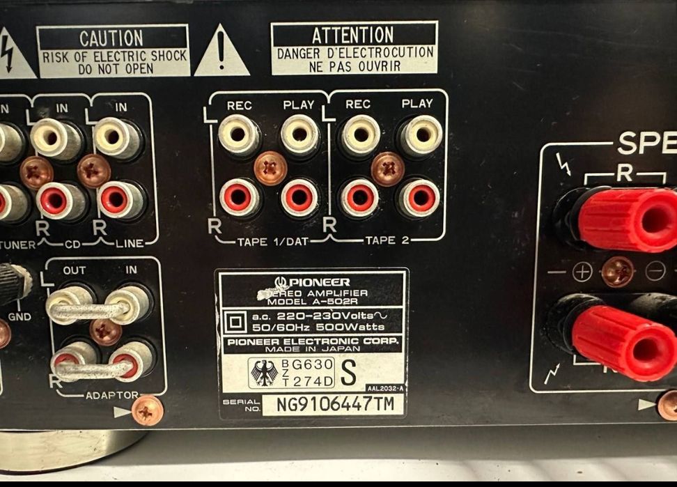 Wzmacniacz stereo Pioneer A-502 R, 2*75 Wat, Japan
