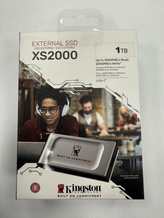 5 РОКІВ ГАРАНТІЯ! Портативний SSD Kingston 1TB USB 3.2 Gen 2x2 Type-C