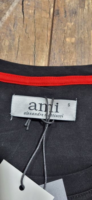 Ami longslee long bluzka damska bawełna premium złote serce S