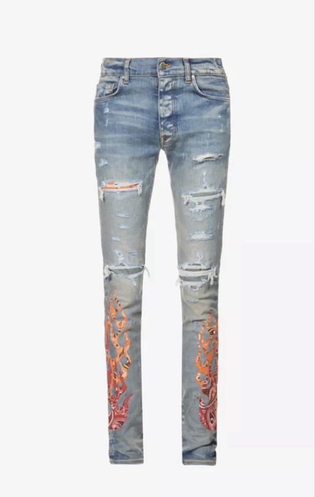 amiri flame jeans rare legit