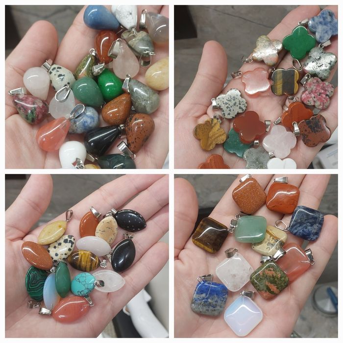 Прикраси з натурального каменю. Кулони