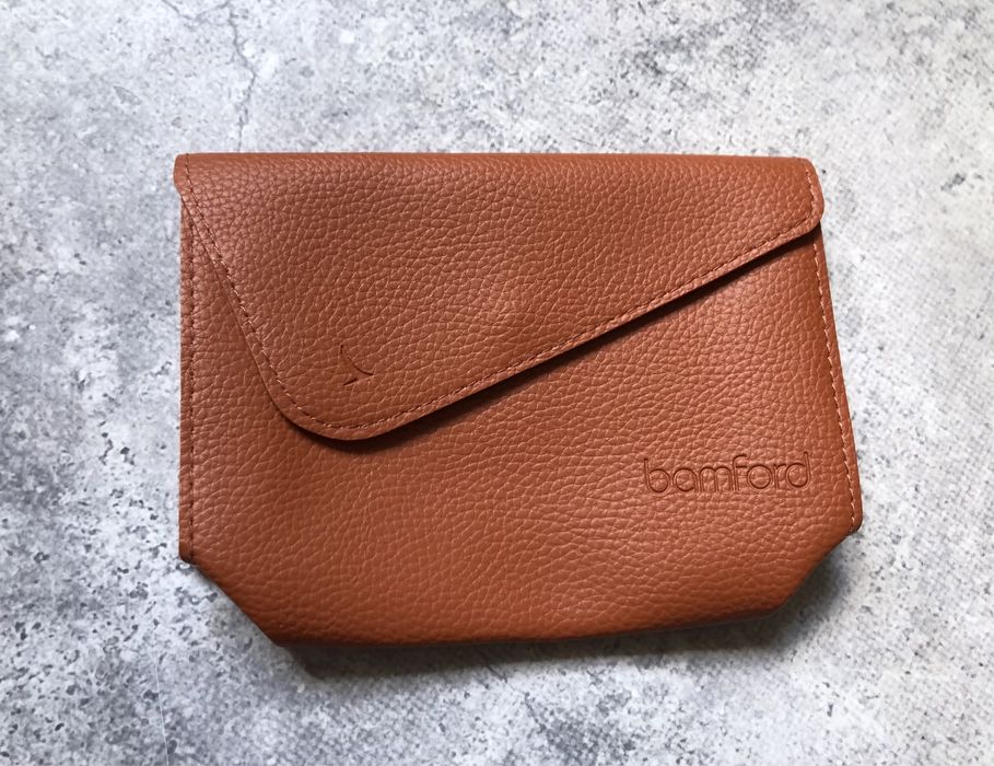 Оригінальний клатч Bamford міні гаманець коричневий Prada LV Hermes