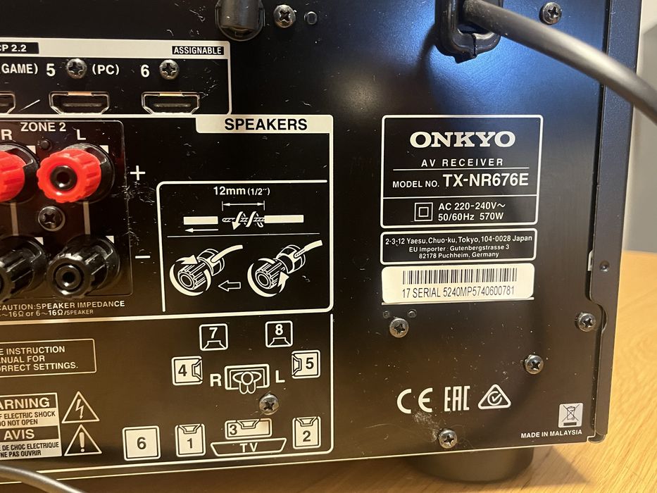 Amplitiuner Onkyo tx-nr676e