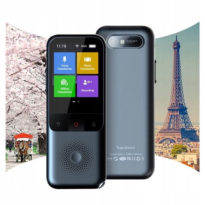 Голосовий портативний перекладач HongTop leory T11 WI-FI 138 мов,