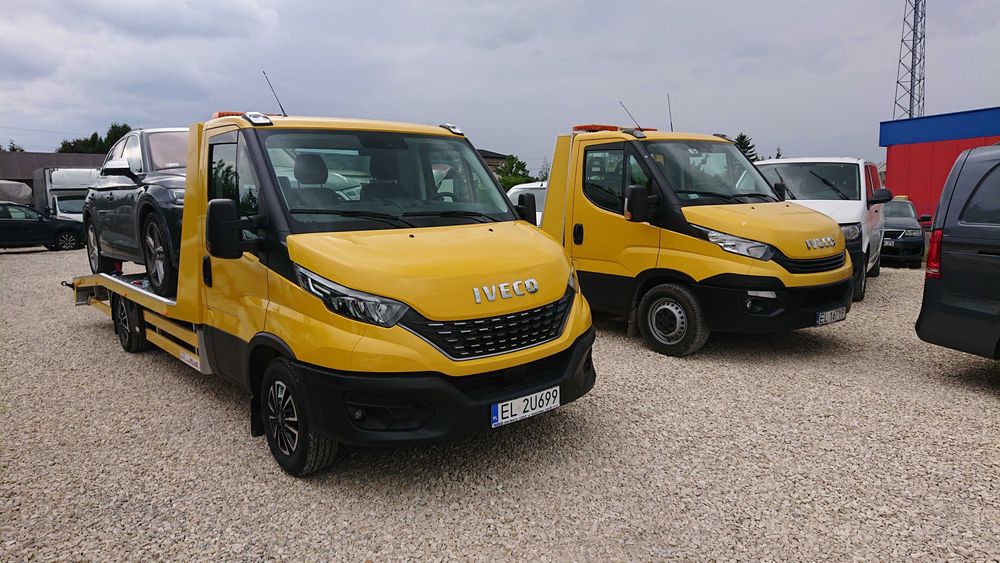 Autolaweta Kat.B Laweta Wynajem Iveco Daily Automat Łódź Górna