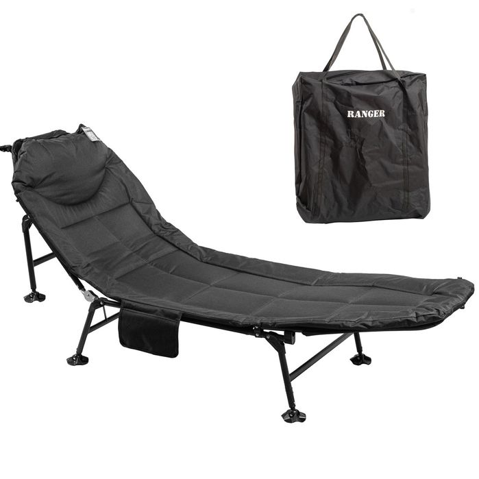 Раскладушка карповая военная 6 ног Ranger Comfort Lux 6 Legs кресло шезлонг + чехол