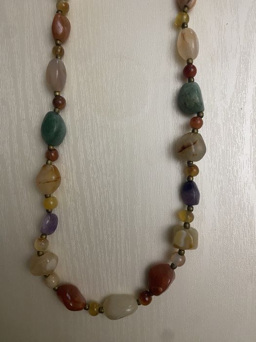Агатове намисто, 80 см.