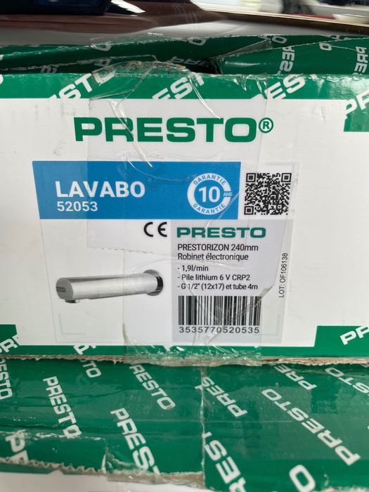 Lote de torneiras da marca presto novas hotéis restaurantes cafés