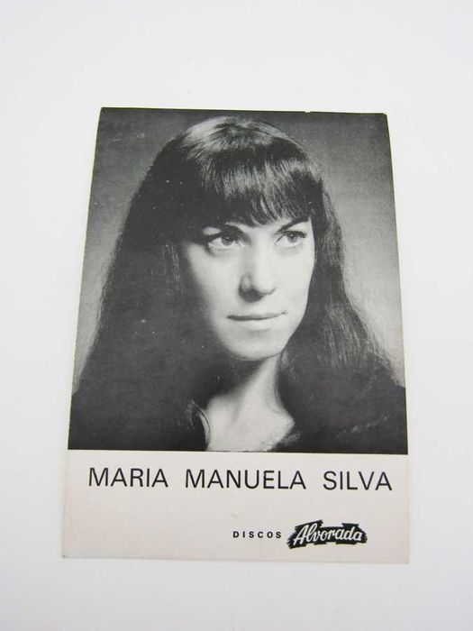 1968 Postal Original MARIA MANUELA SILVA Discos Alvorada Fado Fadista