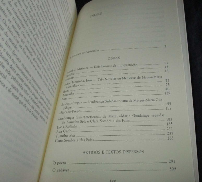 Livro Estudos e Obras Literárias Agostinho da Silva
