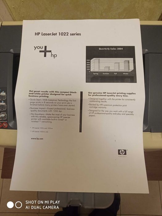 Лазерный принтер "HP LaserJet 1022"