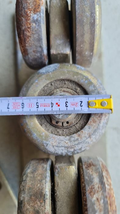 Wózki  wózek rolki do bramy przesuwnej 2szt szeroka platforma  30x12