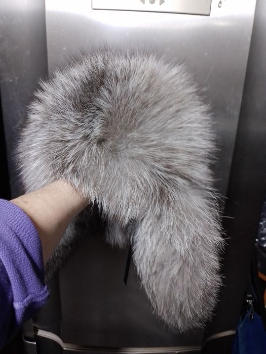 .Чернобурка МЕХ. ШАПКА Ушанка .Женская.зимняя